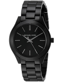 Michael Kors Mini Slim Runway Black Dial Black Steel Strap Watch for Women - MK3587 Authentic Buy Shop Now