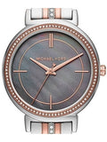 Michael Kors Cinthia Mother of Pearl Grey Dial Two Tone Steel Strap Watch for Women - MK3642 Authentic Buy Shop Now