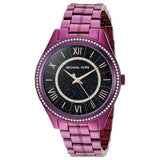 Michael Kors Lauryn Black Dial Purple Steel Strap Watch for Women - MK3724 Authentic Buy Shop Now