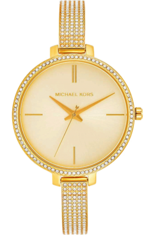 Michael Kors Jaryn Quartz Gold Dial Gold Steel Strap Watch For Women - MK3784 Authentic Buy Shop Now