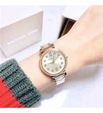Michael Kors Sofie Quartz Gold Dial Gold Steel Strap Watch For Women - MK3881 Authentic Buy Shop Now