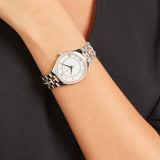 Michael Kors Lauryn Mother of Pearl Dial Two Tone Steel Strap Watch For Women - MK3979 Authentic Buy Shop Now