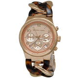 Michael Kors Runway Rose Gold Dial Two Tone Steel Strap Watch for Women - MK4269 Authentic Buy Shop Now