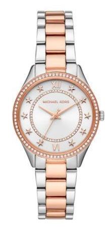 Michael Kors Lauryn Quartz White Dial Two Tone Steel Strap Watch for Women - MK4489 Authentic Buy Shop Now