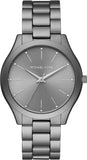 Michael Kors Slim Runway Quartz Grey Dial Grey Steel Strap Watch For Women - MK4506 Authentic Buy Shop Now