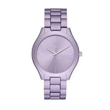 Michael Kors Slim Runway Quartz Purple Dial Purple Steel Strap Watch For Women - MK4540 Authentic Buy Shop Now