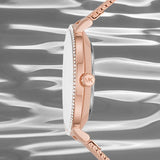 Michael Kors Pyper Quartz Mother of Pearl White Dial Rose Gold Mesh Strap Watch For Women - MK4588 Authentic Buy Shop Now