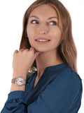Michael Kors Abbey Three-Hand White Dial Two Tone Steel Strap Watch for Women - MK4616 Authentic Buy Shop Now