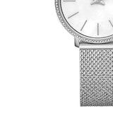 Michael Kors Pyper Quartz Mother of Pearl White Dial Silver Mesh Strap Watch For Women - MK4618 Authentic Buy Shop Now