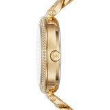 Michael Kors Catelyn Crystals Gold Dial Gold Steel Strap Watch For Women - MK4674 Authentic Buy Shop Now
