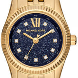 Michael Kors Lexington Three-Hand Blue Dial Gold Steel Strap Watch for Women - MK4802 Authentic Buy Shop Now