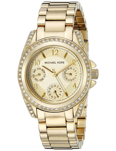 Michael Kors Runway Gold Dial Gold Steel Strap Watch for Women - MK5166 Authentic Buy Shop Now