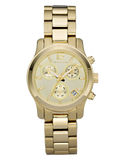 Michael Kors Runway Gold Dial Gold Steel Strap Watch for Women - MK5384 Authentic Buy Shop Now