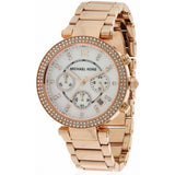 Michael Kors Parker White Dial with Diamonds Rose Gold Steel Strap Watch for Women - MK5491 Authentic Buy Shop Now