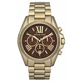 Michael Kors Bradshaw Brown Dial Gold Steel Strap Watch for Women - MK5502 Authentic Buy Shop Now