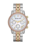 Michael Kors Ritz White Dial Two Tone Steel Strap Watch for Women - MK5650 Authentic Buy Shop Now