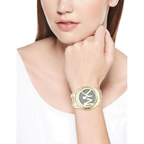 Michael Kors Runway Gold Dial Gold Steel Strap Watch for Women - MK5706 Authentic Buy Shop Now