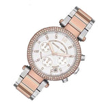 Michael Kors Parker White Dial Two Tone Steel Strap Watch for Women - MK5820 Authentic Buy Shop Now