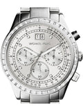 Michael Kors Brinkley Diamonds Silver Dial Silver Steel Strap Watch for Women - MK6186 Authentic Buy Shop Now