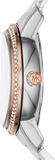 Michael Kors Whitley Analog White Dial Two Tone Steel Strap Watch For Women - MK6228 Authentic Buy Shop Now