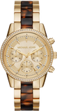 Michael Kors Ritz Gold Dial Two Tone Steel Strap Watch for Women - MK6322 Authentic Buy Shop Now