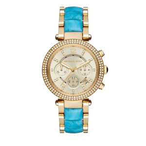 Michael Kors Parker Gold Dial Two Tone Steel Strap Watch for Women - MK6364 Authentic Buy Shop Now