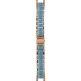 Michael Kors Parker Blue Mother of Pearl Dial Two Tone Steel Strap Watch for Women - MK6491 Authentic Buy Shop Now