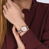 Michael Kors Runway Mother of Pearl Dial Rose Gold Steel Strap Watch For Women - MK6856 Authentic Buy Shop Now