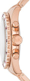 Michael Kors Everest Chronograph Black Dial Rose Gold Steel Strap Watch for Women - MK6972 Authentic Buy Shop Now