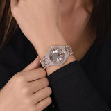 Michael Kors Camille Multifunction Crystals Rose Gold Dial Rose Gold Steel Strap Watch For Women - MK6997 Authentic Buy Shop Now