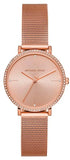 Michael Kors Mini Jayne Crystals Rose Gold Dial Rose Gold Mesh Strap Watch for Women - MK7122 Authentic Buy Shop Now