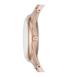 Michael Kors Janelle Three Hand Rose Gold Dial Two Tone Steel Strap Watch For Women - MK7135 Authentic Buy Shop Now