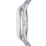 Michael Kors Janelle Three Hand Purple Dial Purple Rubber Strap Watch For Women - MK7143 Authentic Buy Shop Now
