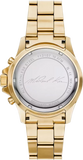 Michael Kors Everest Chronograph Gold Dial Gold Steel Strap Watch For Women - MK7210 Authentic Buy Shop Now