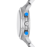 Michael Kors Runway Stop Hunger Blue Dial Silver Steel Strap Watch for Women - MK7427 Authentic Buy Shop Now