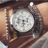 Michael Kors Runway Silver Dial Silver Steel Strap Watch for Men- MK8086 Authentic Buy Shop Now
