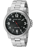 Michael Kors Paxton Analog Black Dial Silver Steel Strap Watch For Men - MK8500 Authentic Buy Shop Now