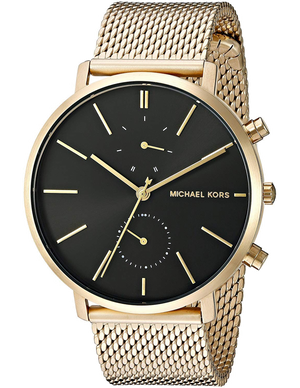 Michael Kors Jaryn Black Dial Gold Steel Strap Watch for Men - MK8503 Authentic Buy Shop Now