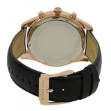 Michael Kors Lexington Chronograph Rose Gold Dial Black Leather Strap Watch For Men - MK8516 Authentic Buy Shop Now