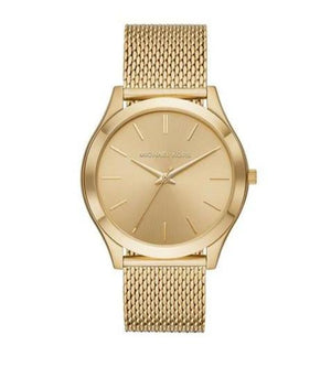Michael Kors Slim Runway Quartz Gold Dial Gold Mesh Bracelet Watch For Women - MK8625 Authentic Buy Shop Now