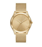 Michael Kors Slim Runway Quartz Gold Dial Gold Mesh Bracelet Watch For Women - MK8625 Authentic Buy Shop Now