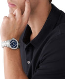 Michael Kors Everest Three-Hand Blue Dial Silver Steel Strap Watch For Men - MK9079 Authentic Buy Shop Now
