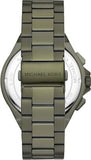 Michael Kors Lennox Chronograph Green Dial Green Steel Strap Watch For Men - MK9103 Authentic Buy Shop Now