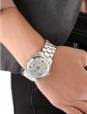 Michael Kors Runway Chronograph Silver Dial Silver Steel Strap Watch For Women - MK7325 Authentic Buy Shop Now