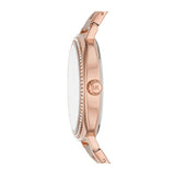 Michael Kors Nia Quartz Rose Gold Dial Rose Gold Steel Strap Watch For Women - MK3990 Authentic Buy Shop Now