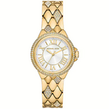 Michael Kors Camile Analog White Dial Gold Steel Strap Watch for Women - MK4801 Authentic Buy Shop Now