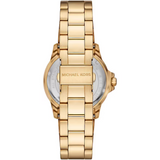 Michael Kors Everest Three-Hand Black Dial Gold Steel Strap Watch For Men - MK9078 Authentic Buy Shop Now