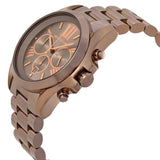 Michael Kors Bradshaw Chronograph Brown Dial Brown Steel Strap Watch For Women - MK6247 Authentic Buy Shop Now