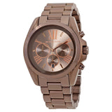Michael Kors Bradshaw Chronograph Brown Dial Brown Steel Strap Watch For Women - MK6247 Authentic Buy Shop Now