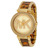 Michael Kors Parker Chronograph Gold Dial Two Tone Steel Strap Watch for Women - MK6109 Authentic Buy Shop Now